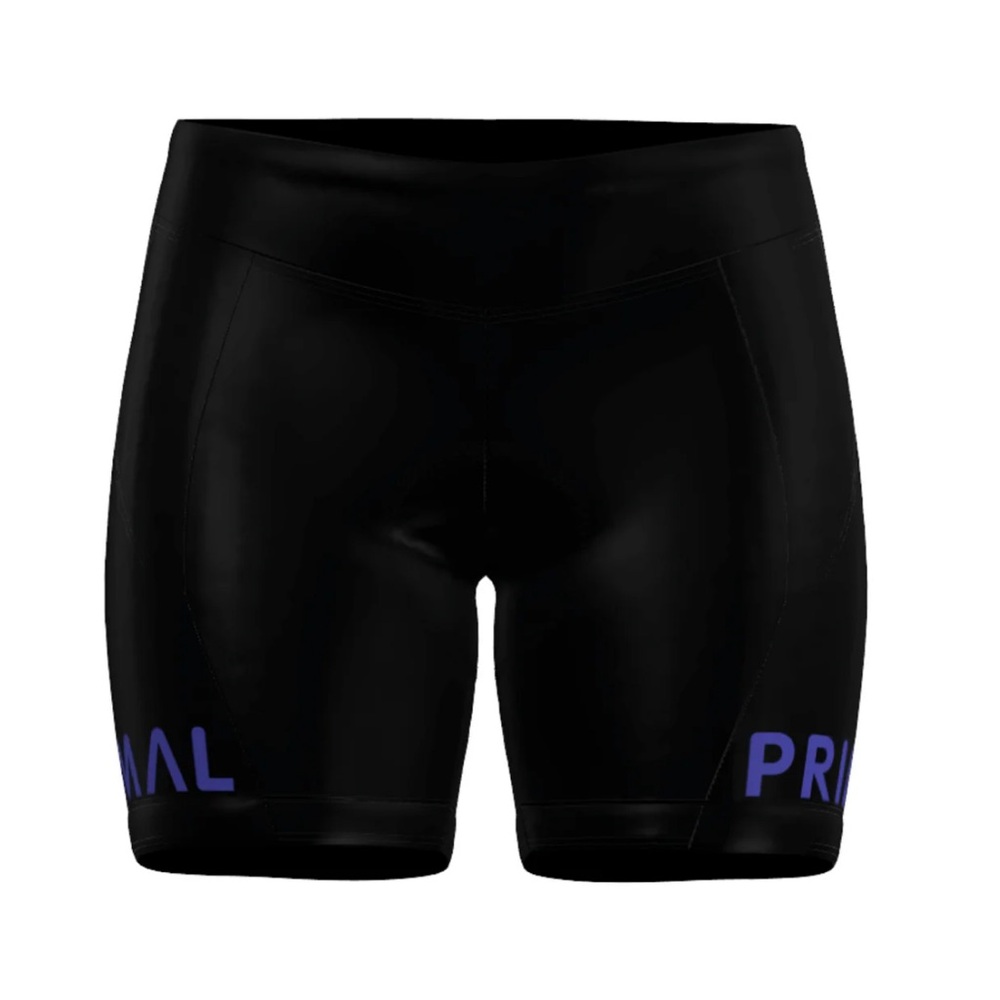 Primal Women's Black and Purple Bike Shorts